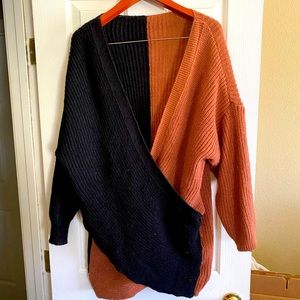 Two tone sweater